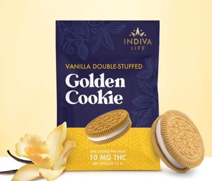 Golden Vanilla Double Stuffed Cookie (Indiva Life)