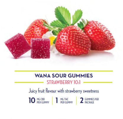 Strawberry 10:1 Gummies (Wana)