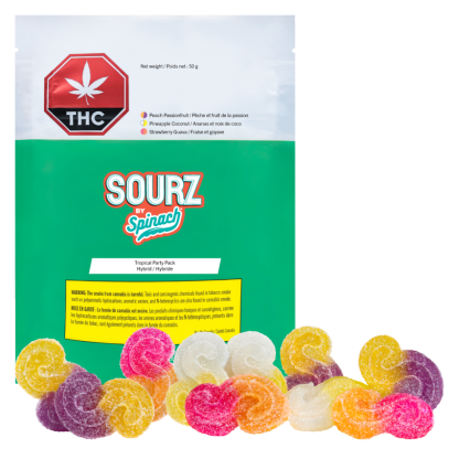 Tropical Party Pack Gummies (Sourz by Spinach)