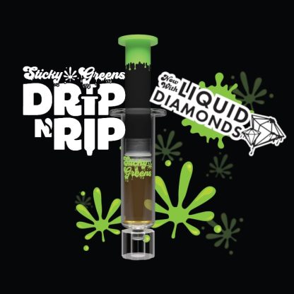 Just Greens Liquid Diamonds Syringe (Sticky Greens Drip n' Rip)