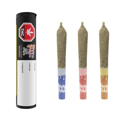 Tasty Trio Swirl Series Kief Coated Infused Disti Sticks (Sticky Greens) Pre-Roll