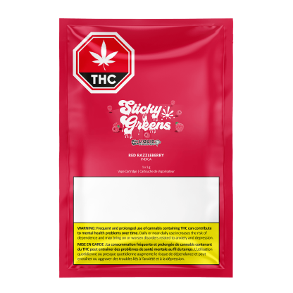 Red Razzleberry Liquid Diamond 510 Cart (Sticky Greens)