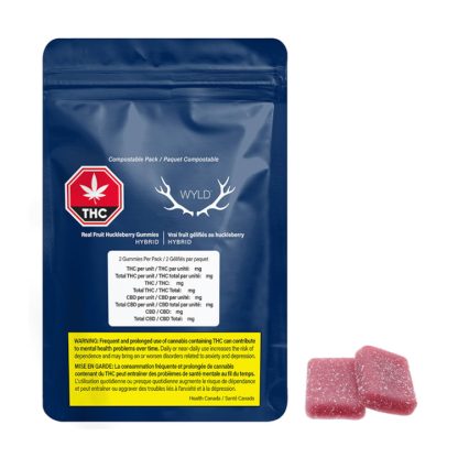 WYLD Real Fruit Huckleberry Gummies (Wyld)