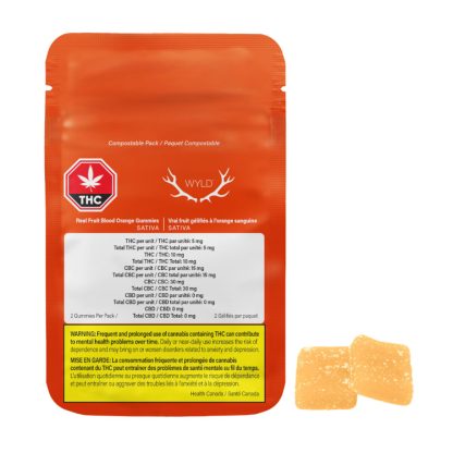 WYLD Real Fruit Blood Orange CBC Gummies (Wyld)